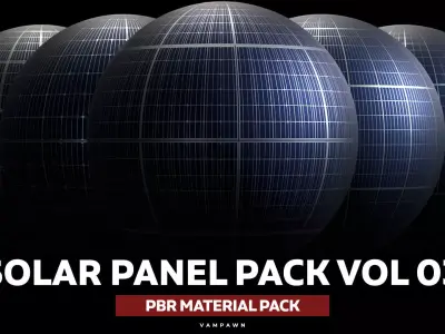 Solar Panel Material Pack Vol 03 Texture