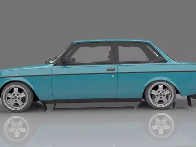 1983 Volvo 242 Turbo Evolution 3D model