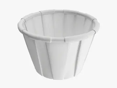 Souffle paper portion cup 3D model