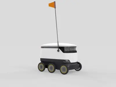 Delivery Robot Starship 3D model