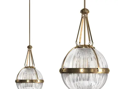 Aster Orb Shape Ceiling Pendant Light 3D model