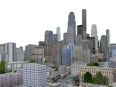 Neighborhood city 3D model