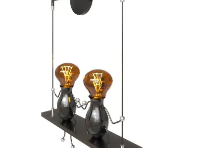 Wall light 3D model 5