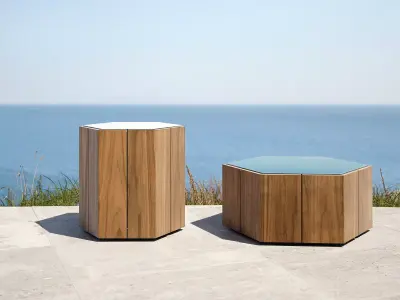 Hexagon Tables 3D model