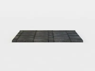 Floor platform Low-poly 3D model
