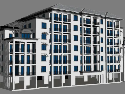 Building 3D Model apartment 3D model purchase