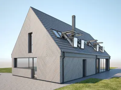 Scandinavian House 3D model purchase