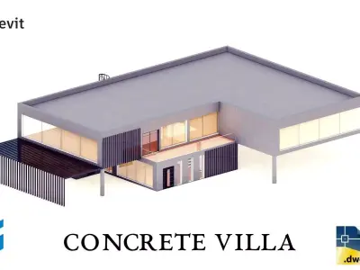 Concrete Villa 3D model