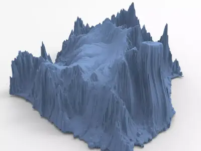 Quest for Power cliff 1  3D model
