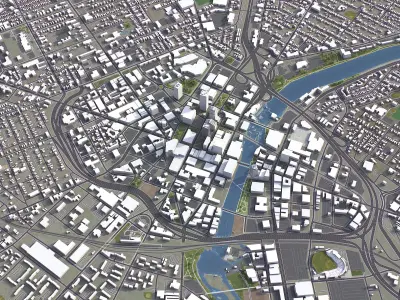 Rochester Low-poly 3D model