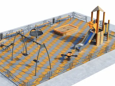 Children playground 3D model