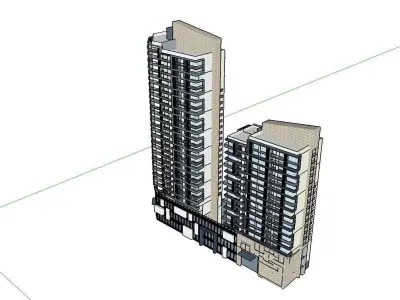 vacation spot-Resort-Fashion Leisure Hotel-0125 3D model