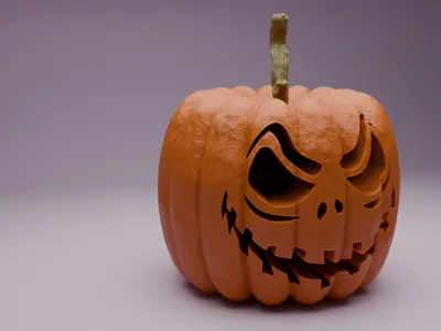 3D spooky pumpkin 3D model