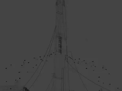 Half-Life 2 Citadel Low-poly 3D model