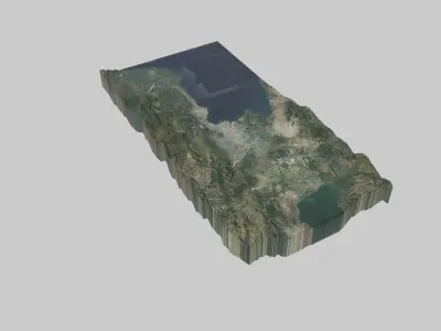 PORT-AU-PRINCE City Low-poly 3D model