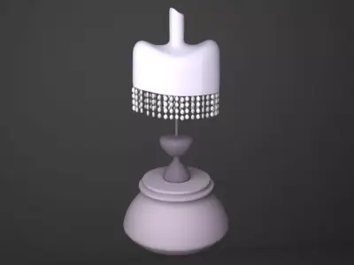 Beads Lamp Low-poly 3D model