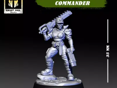 Vanquishers Company Commander 3D print model