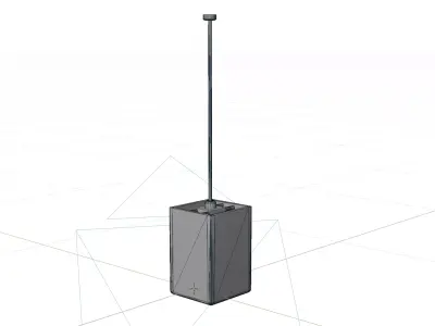 Modern Rustic Pendant Lamp  Realistic 3D Model with PBR Textures Low-poly 3D model