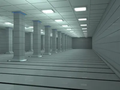 Sci Fi Warehouse 3D model