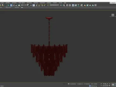 LAIMA B leaf chandelier Low-poly 3D model