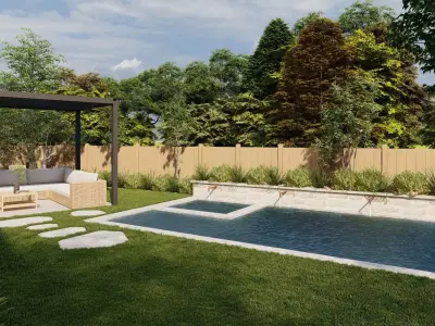 Garden Landscape 3D Model - SketchUp and Lumion  3D model