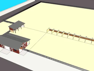 Dream Project  mega retreat resort project 3D model