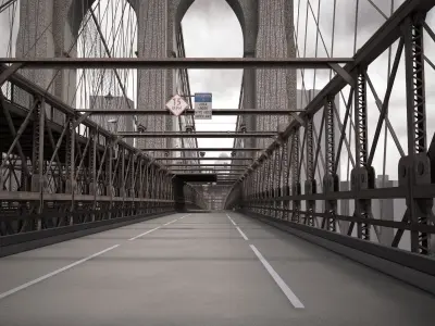 Brooklyn Bridge New York City 3D model