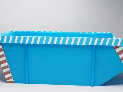 Gaming Dumpster  Low-poly 3D model