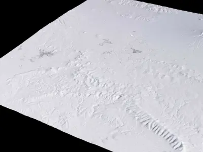 Puebla Mexico City Landscape 3D Model 3D model