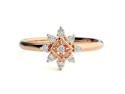 Women ring 3D print model 87