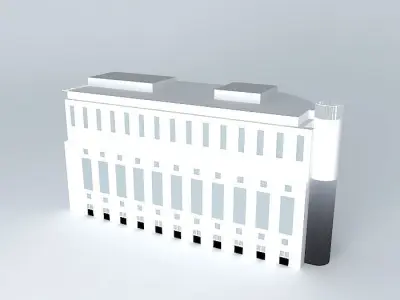 20 Cabot Square, Canary Wharf, London Free 3D model