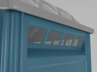 Portable toilet 3D model