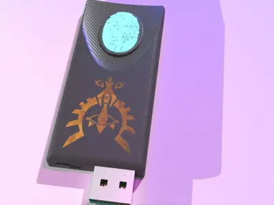 USB Zelda  Low-poly 3D model