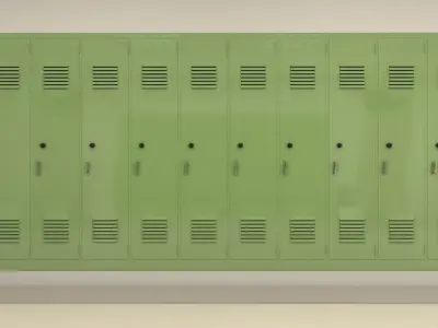 School Hallway 2 3D model