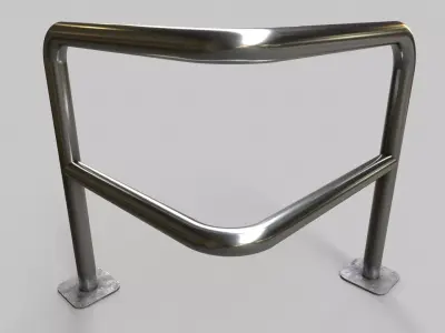 Barrier V2 - 002 Low-poly 3D model