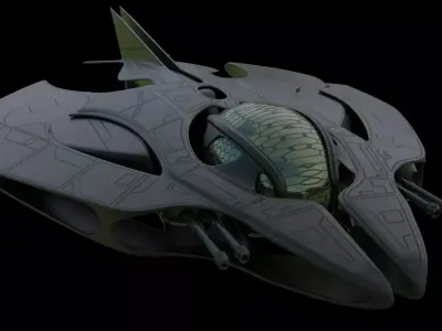  Alien spaceship 3D model