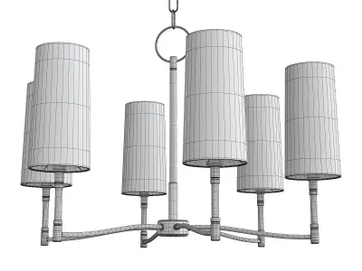 Dillon Chandelier Low-poly 3D model