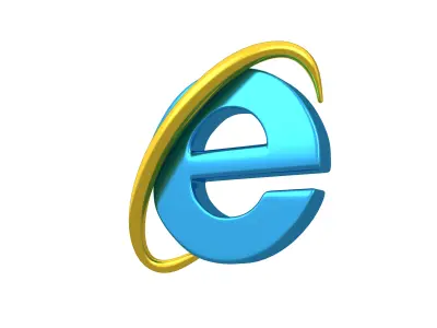 Internet Explorer Logo v1 008 Free low-poly 3D model