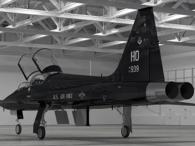  USAF T-38 Talon Jet Trainer Black 