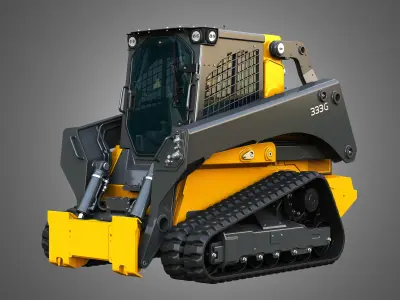 333G Compact Track Loader - Bucket 3D model