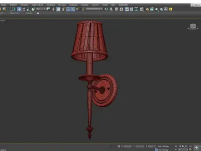 Jefferson Sconce Low-poly 3D model