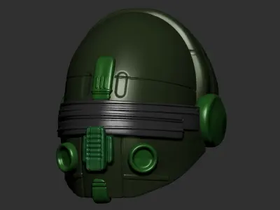 helmet high poly sculpt 3d printable  3D model