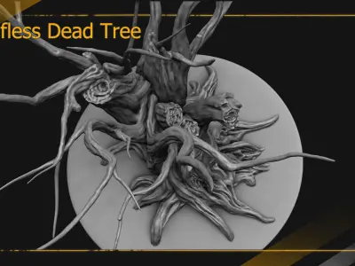  Leafless Dead Tree 3D High-Poly 3D model 3D model