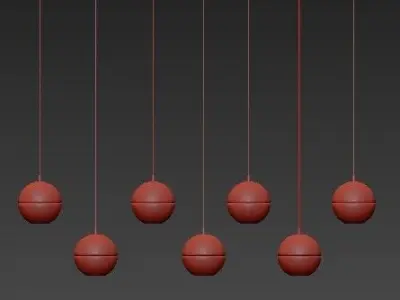 Bocci Led Crystal Glass Ball 2 3D model