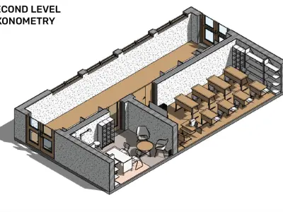 The audience or classroom - Revit 3D model