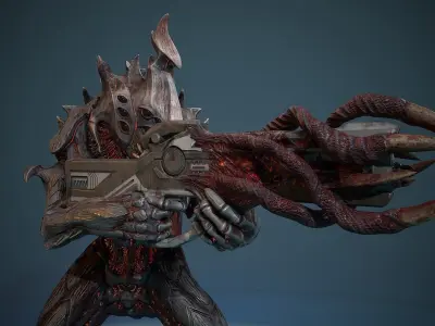 Armored beetle Low-poly 3D model