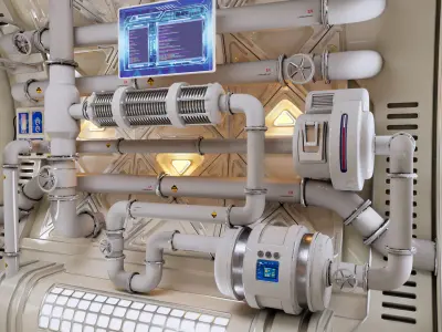 Spaceship Maintenance Corridor  3D model