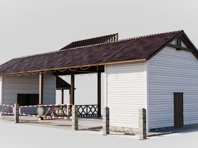 Welcome Gate Low-poly 3D model