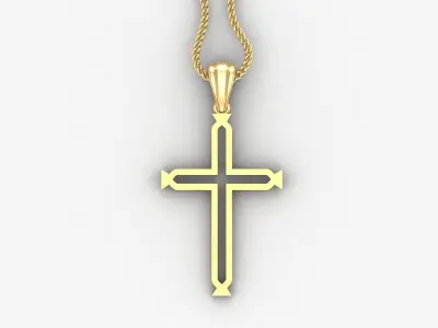 Cross Light Gold 4CP045 3DM STL 3D print model
