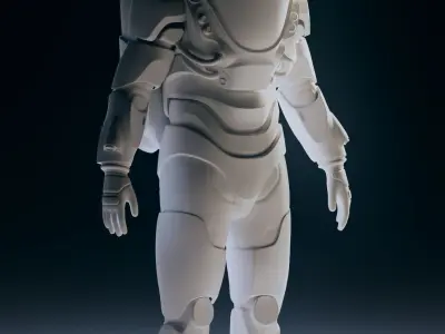 Stylised Sci-fi Spacesuit 3D model